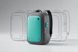 do bag tech backpack detailed duffle handbag technical drawing for manufacture