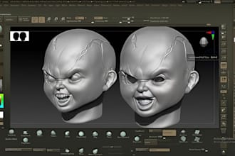 sculpt hyperrealistic 3dhead bust statue bust model 3dface model for 3d printing