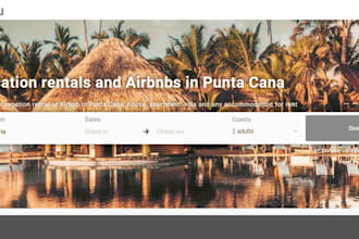 create vacation rental website hotel booking short term rental airbnb website