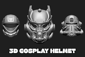sculpt 3d helmet 3d mask cosplay 3d mask 3d model cosplay armor 3d printing stl