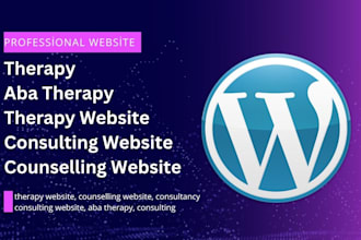build aba therapy website therapy website counselling website consulting website