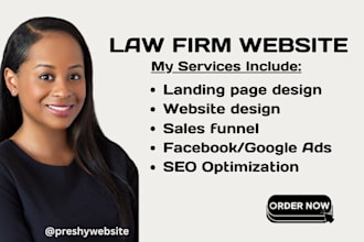 build your lawyer, law firm, and attorney website design with wordpress