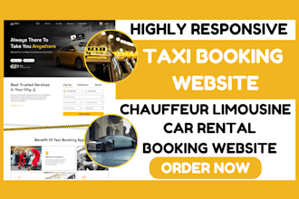 build taxi booking website chauffeur limousine car rental car booking website