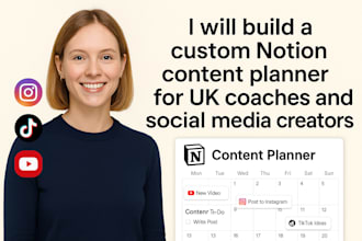 build a custom notion content planner for UK coaches and social media creators