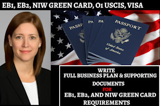 write a recommendation letter and expert opinion for eb2 niw eb1a 01 visa