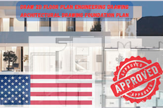 draw 2d floor plan engineering drawing architectural drawing foundation drawing