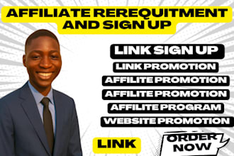 promote your affiliate recruitment link and drive signs up for your program