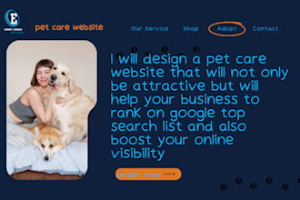 design a well optimized pet care website to boost your online presence