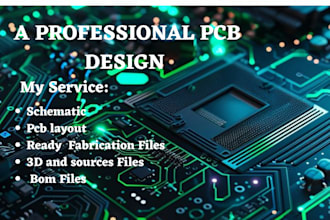 write professional pcb design, schematic, circuit layout using easy eda, kicad