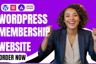 wordpress membership website kajabi website lms website with learndash elerning