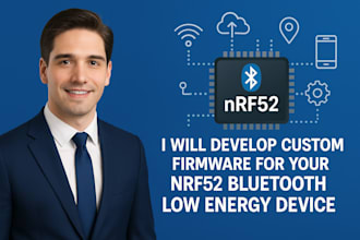 develop nrf52, sdk, nrf, stm32, esp32 firmware and ble, nordic semiconductors