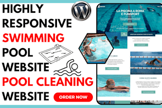 build swimming pool website pool construction website pool cleaning website
