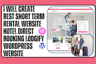 design best short term rental website hotel direct booking lodgify wordpress