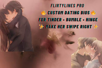 write a flirty and attractive dating app bio for tinder, bumble, or hinge etc
