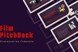 design film pitch deck presentation, movie powerpoint pitch deck