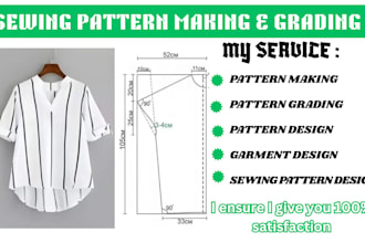 create custom sewing patterns pattern grading garments clothing pattern making