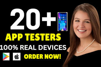provide 20 testers for closed android app beta testing on google play console