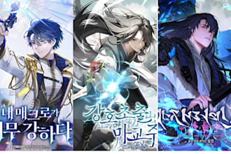 design anime manga light novel webtoon cover manhwa webcomic book cover art