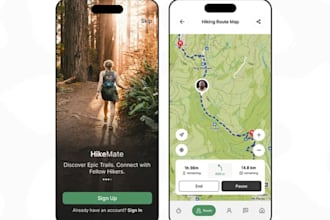 build hiking app, social adventure app, outdoor navigation app, tourism app