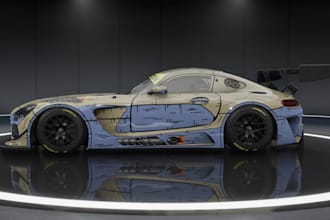 create high quality acc custom liveries and racing skins, lmu