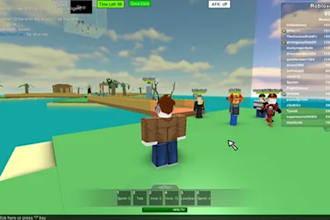 develop your full roblox game with scripting UI gui vfx and game systems