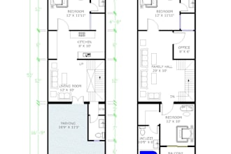 redraw floor plans and elevations in autocad 2d