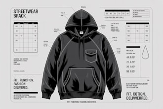 create fashion apparel clothing tech pack vector mockup apparel flat sketches