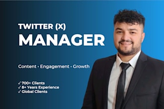 be your x twitter social media marketing manager