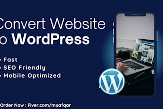 transfer your existing website to wordpress cms with full optimization