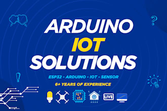 do arduino programming and esp32, iot projects
