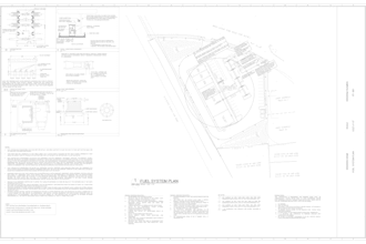design fuel station or gas station  city permit for usa