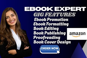do book formatting editing  proofreading ebook promotion book cover design kdp