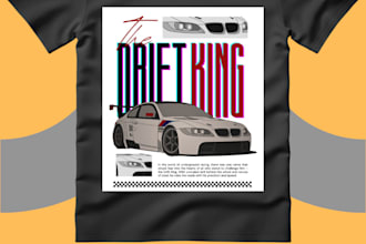 create cool car t shirt designs for your clothing line