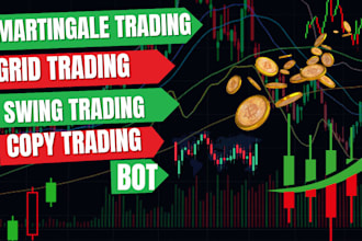 develop grid trading bot, copy trading bot, martingale bot, swing trading bot