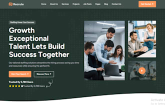 design recruitment website job board staffing website recruitment agency website