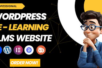 build wordpress lms website with learndash, tutor lms, masterstudy buddyboss