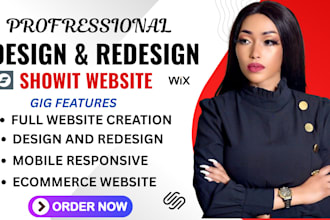 fix, design and redesign your existing showit website framer website wordpress