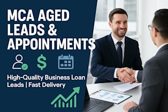 provide mca aged leads, business loan leads, and appointments