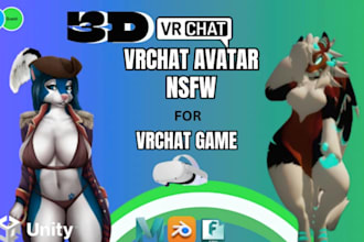 upload vrc avatar, vr game ar vr character, vrchat unity, furry vrc vrchat world