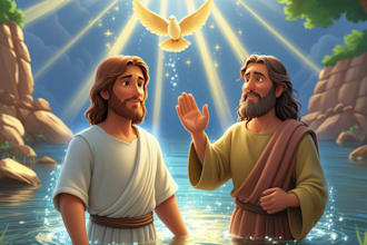 do bible themed illustration children storybook
