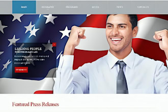 build charity or political campaign , non profit, political election website