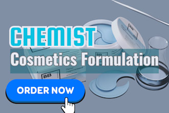 be cosmetic chemist to develop formulation for organic product