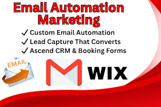do wix email marketing, wix ascend automation, and booking forms clickfunnels