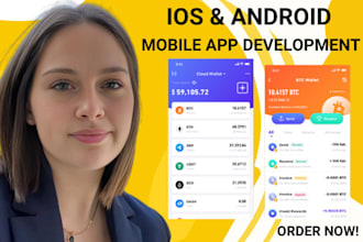 develop crypto wallet app fintech payment app neobank mobile app development