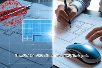 draw architectural 2d floor plans, pdf to autocad, cad, dwg