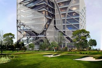 design landscape park design,golf course,revit,ceiling layout,golf simulator,cgi