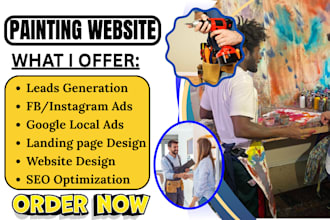 design painting website plumbing roofing home improvement website painting leads