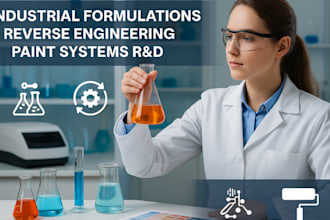 develop industrial chemical, reverse engineering, paints formulation and testing