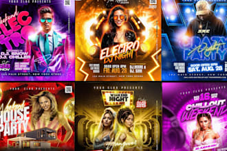 design party flyer, club hip, dj,tour promo, travel, concert poster, event flyer