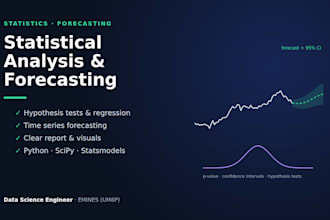 do statistical analysis and time series forecasting in python